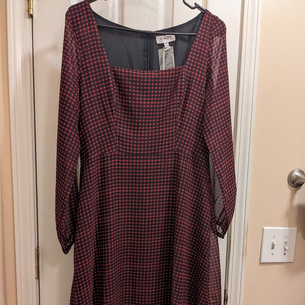 Red and Black dress winter